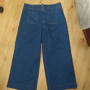 SPANX Blue Wide Leg Jeans